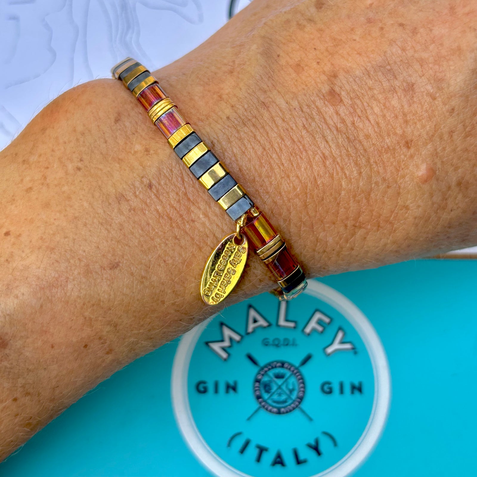 Ibiza Bracelet - Navy & Rust