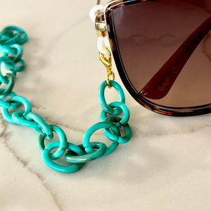 Bondi Glasses Chain Turquoise