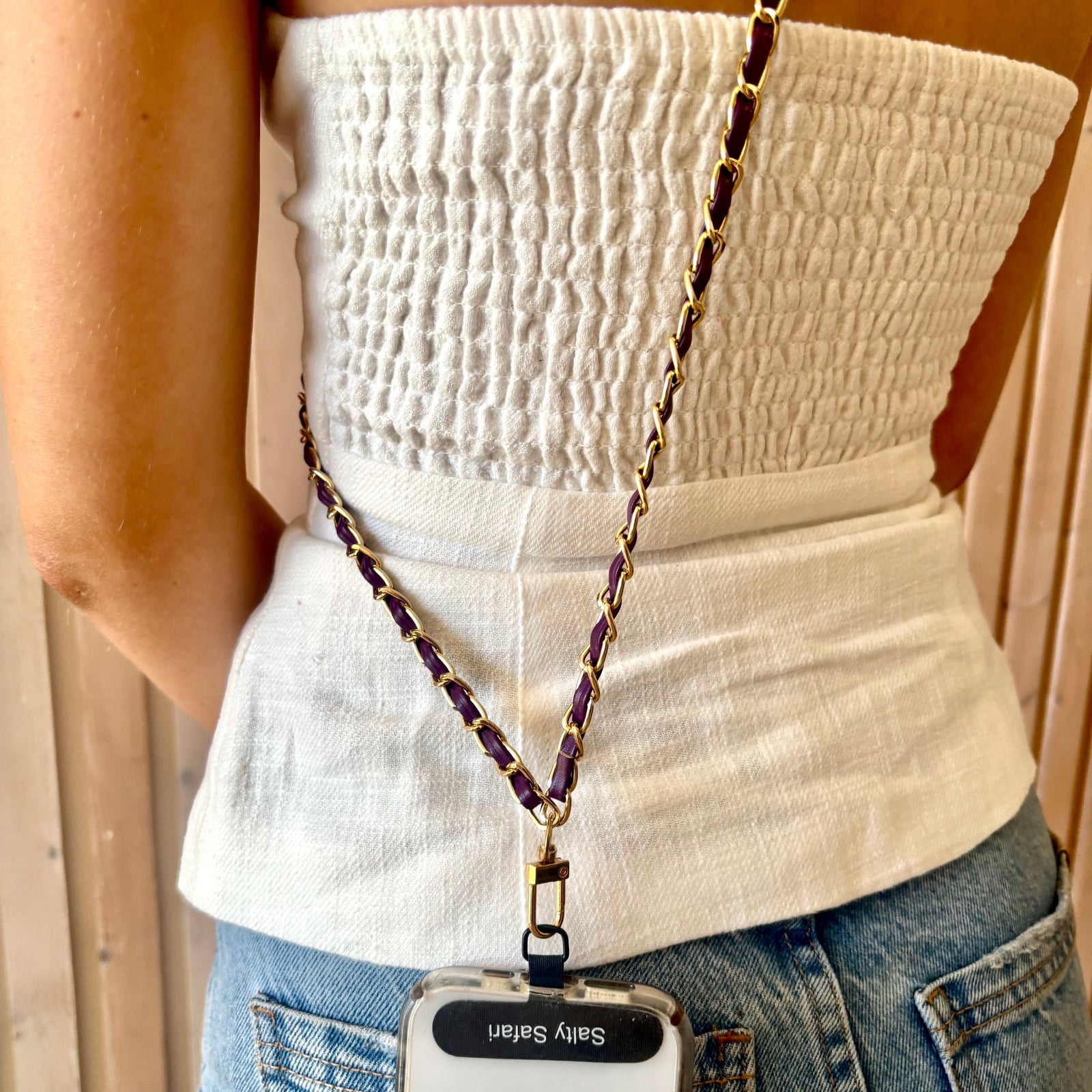 Cross body phone strap - Shiraz