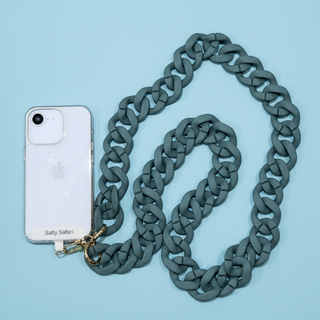 Santorini Cross Body Phone Strap - Teal