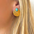 Vale Gold Earrings, Turquoise