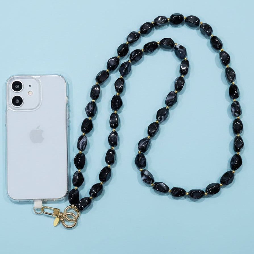 Portofino Cross Body Phone Strap - Charcoal
