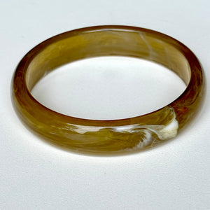 Medium Resin Bangle - Olive