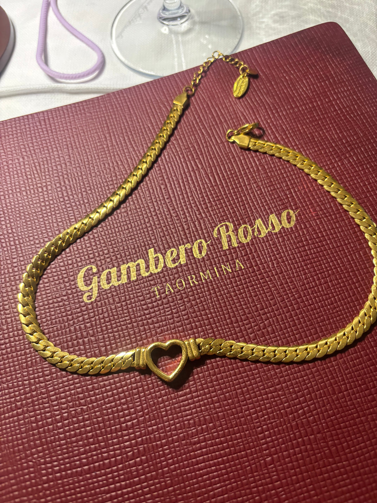 Luna Heart Gold Necklace