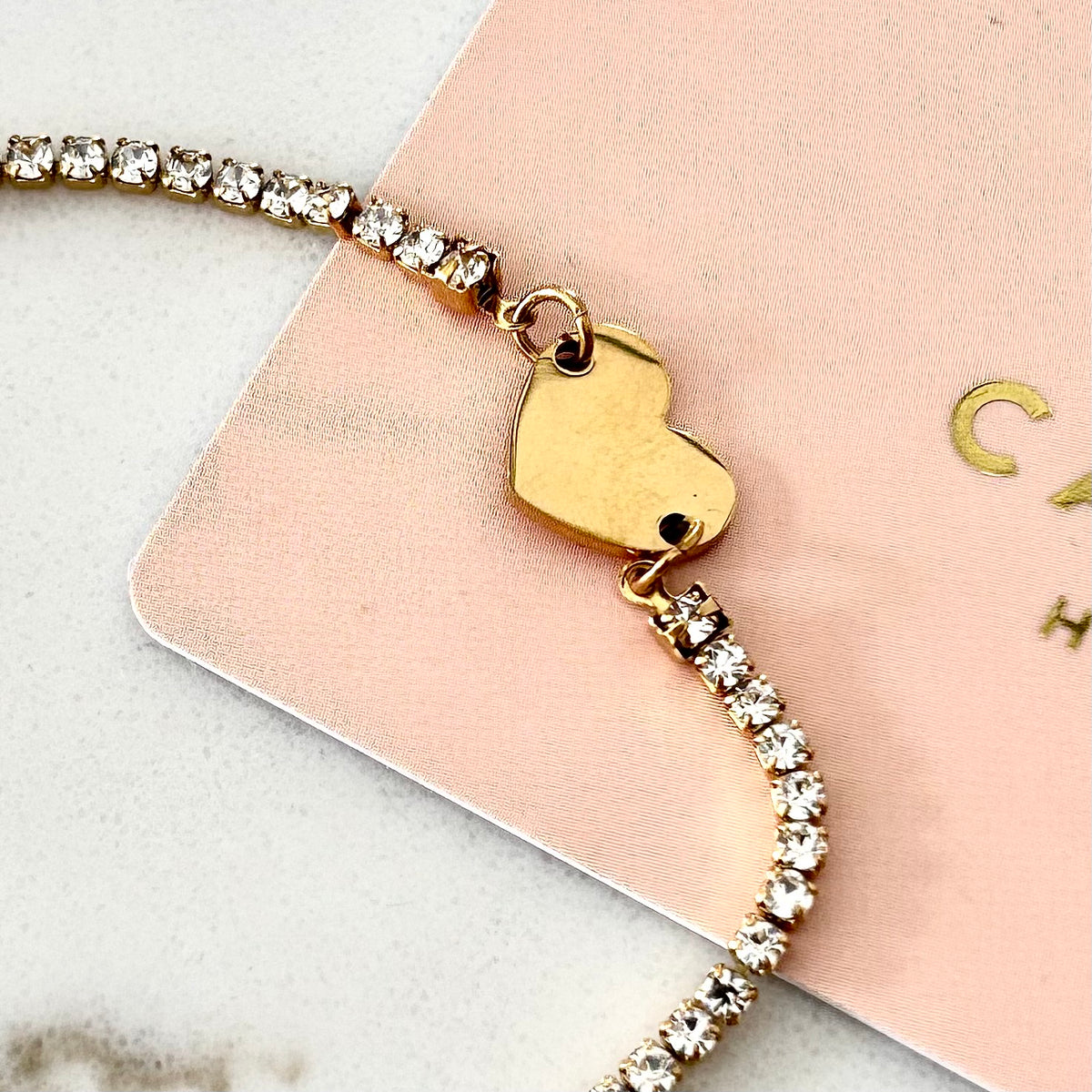 Heart Tennis Bracelet