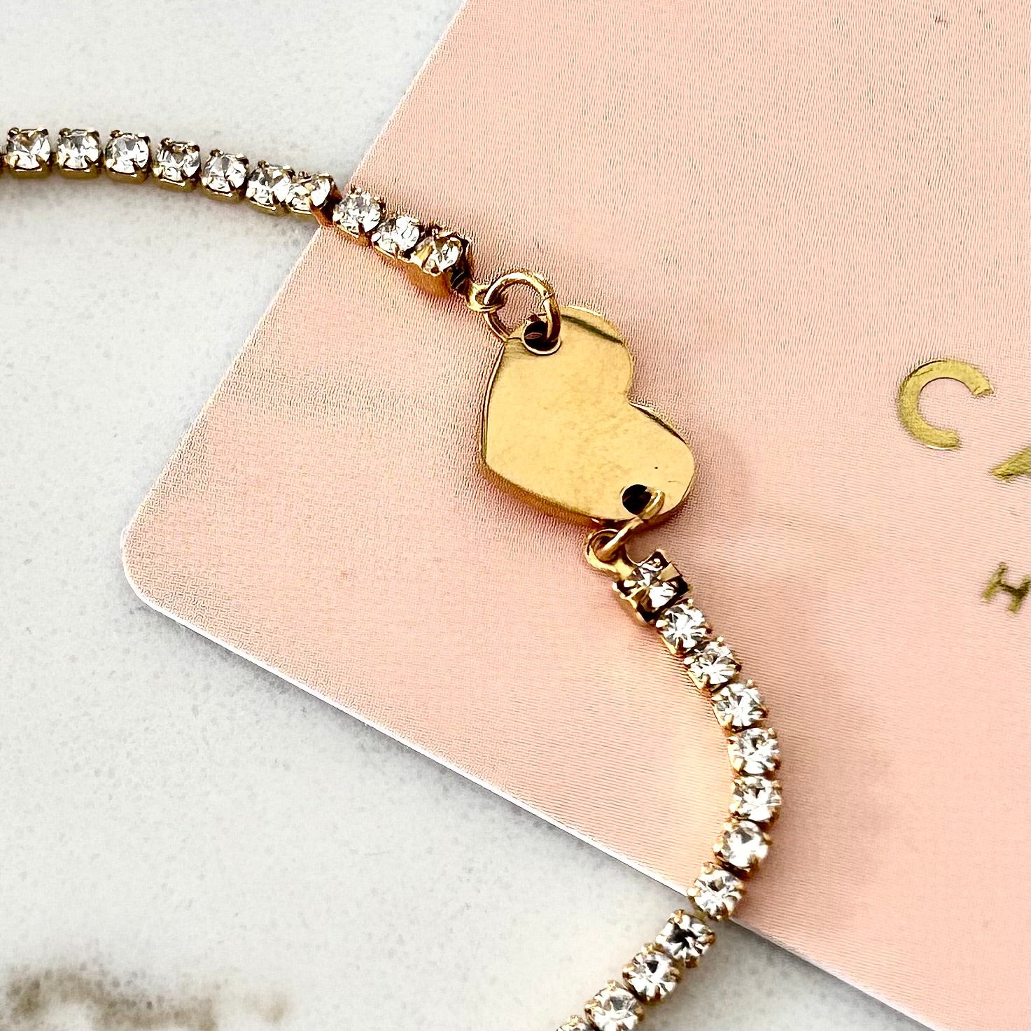 Heart Tennis Bracelet