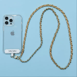Cross body phone strap - Coco Tan
