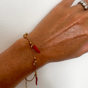 Sicilian Horns Charm Bracelet