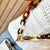 Amalfi Cross body phone strap - Mixed Latte