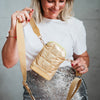 Manhattan Cross Body Bag, Phone Pouch - Gold