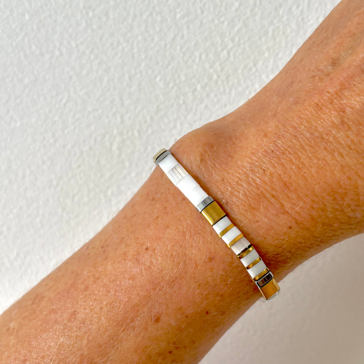 Ibiza - Bright white & mixed metals