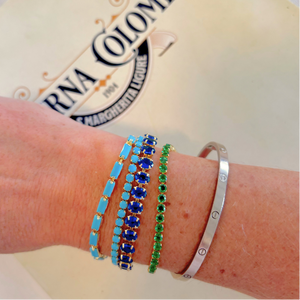 Helena Tennis Bracelet, Turquoise