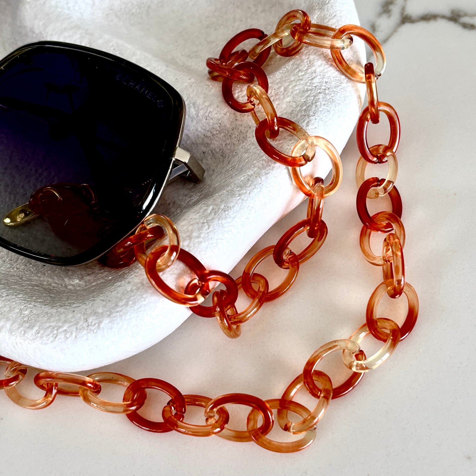 Bondi Glasses Chain Rust