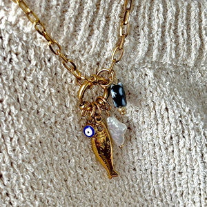 Sicilian Shores charm necklace - Protection Charm
