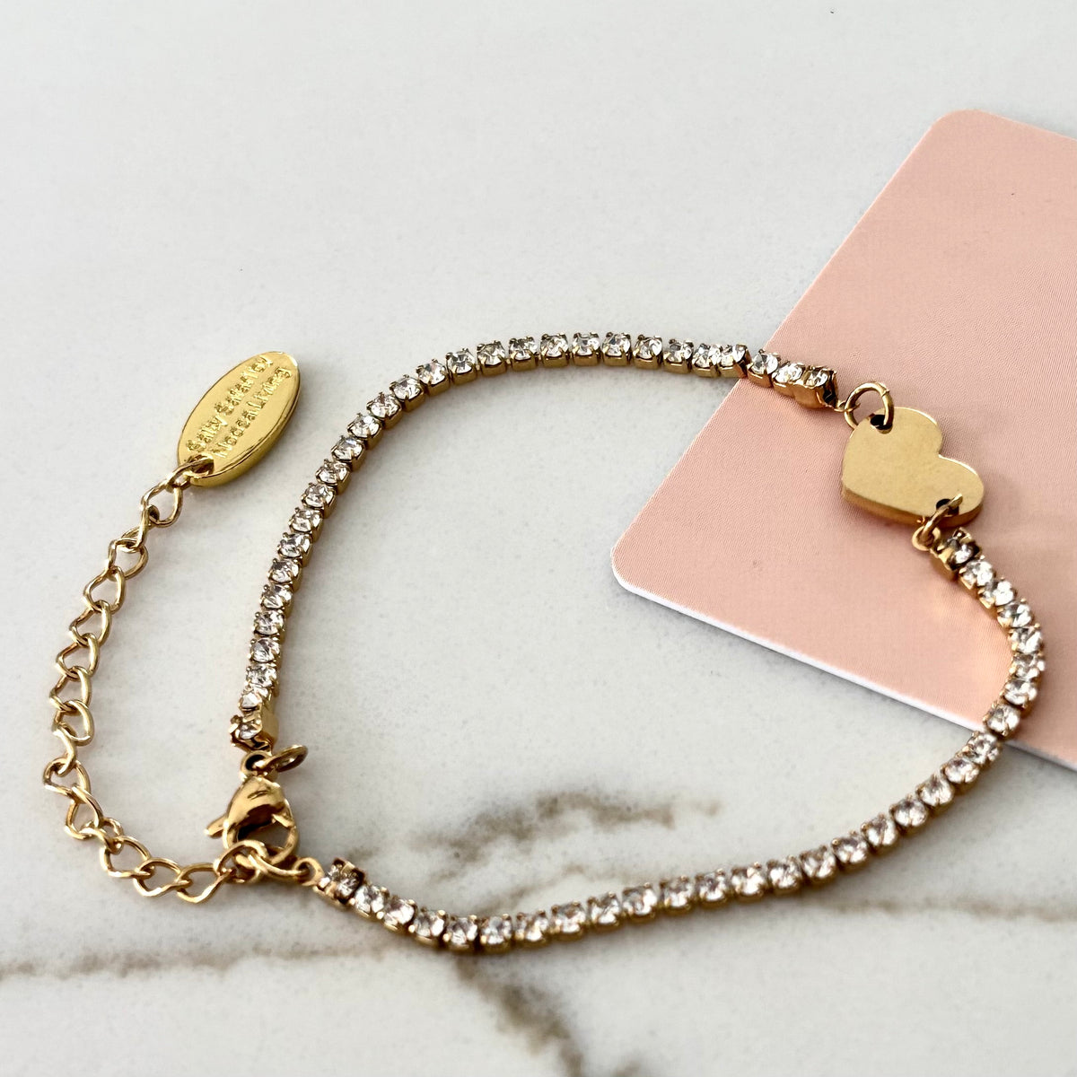 Heart Tennis Bracelet