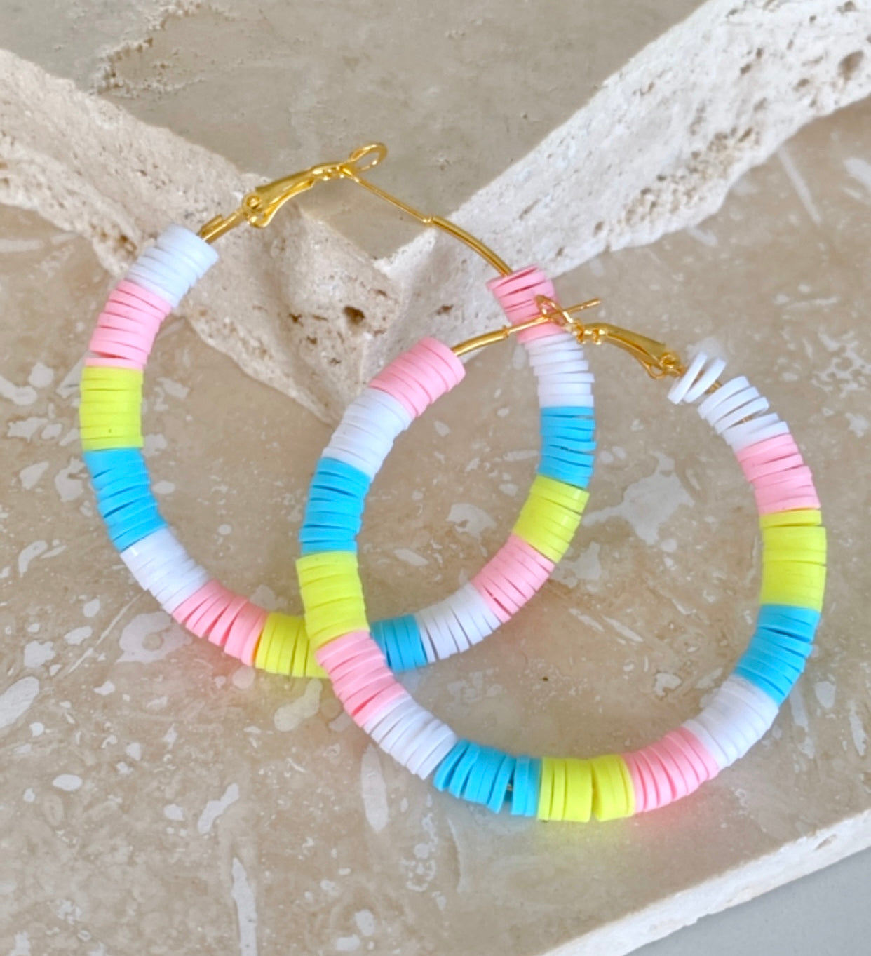 Barcelona Hoops - Sorbet & Sky Blue