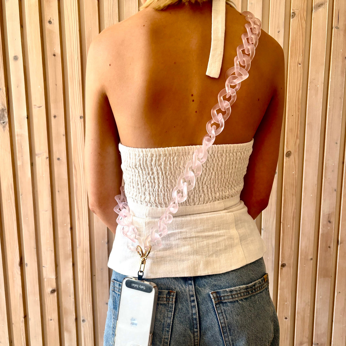 Capri cross body phone strap - Sorbet