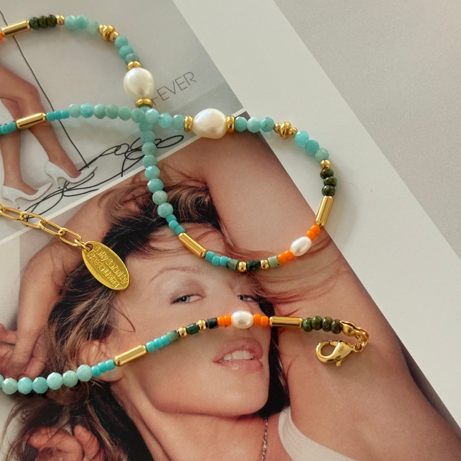 Sea Treasures Choker - Touch of Coral