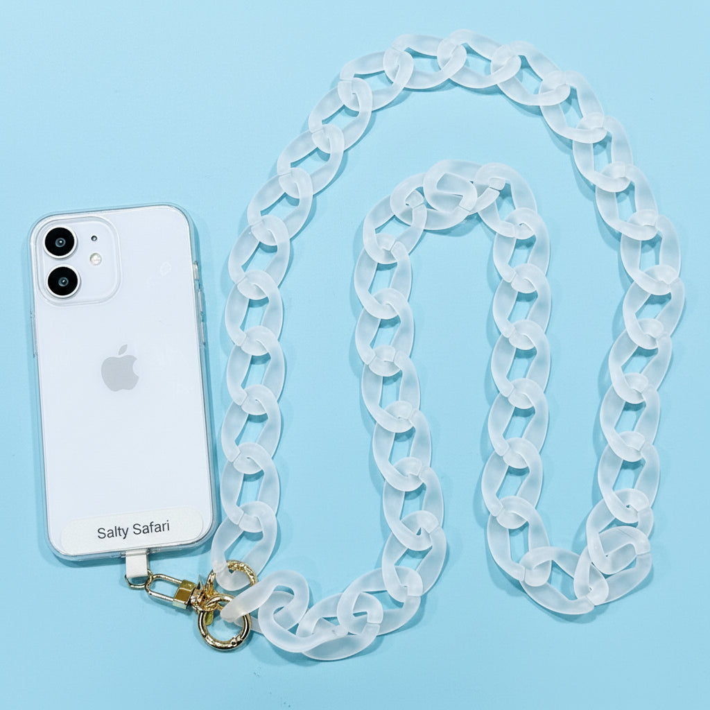Capri cross body phone strap - Snow