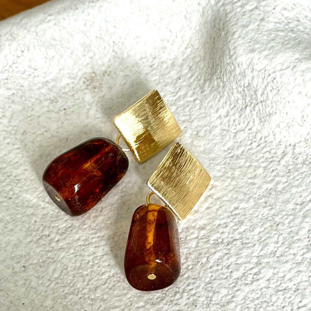 Indigo Earring Coffee