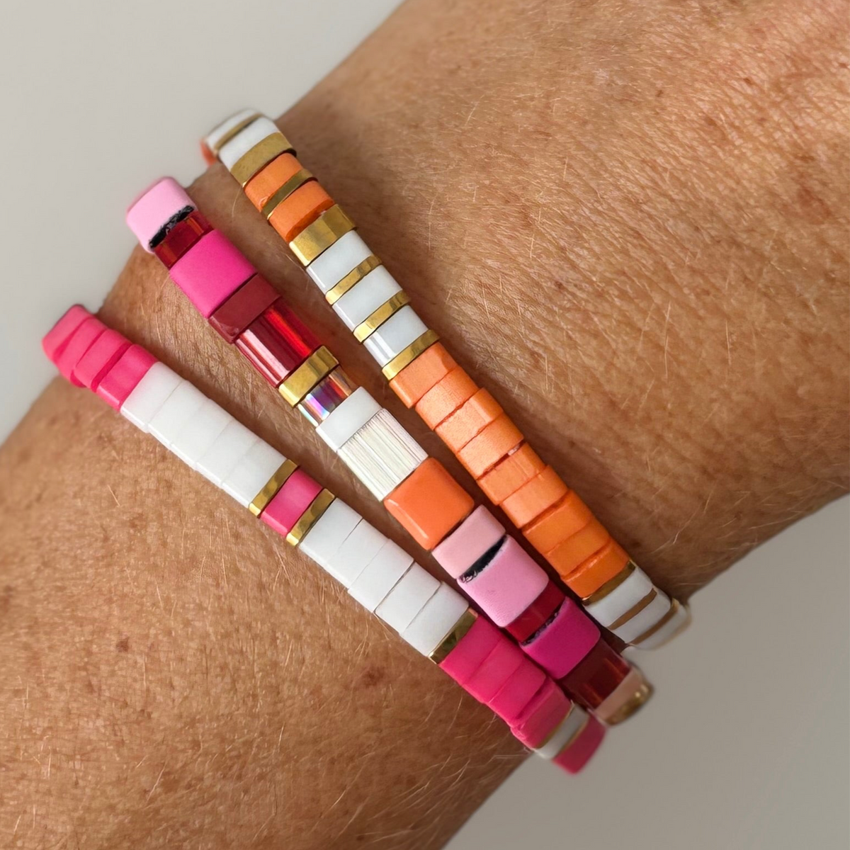 Ibiza Bracelet - Valentino Pinks