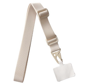 Canvas cross body phone strap - Milk