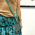 Cross Body Phone holder - Turquoise Tortishell