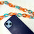 Cross body phone Strap - Turquoise Mix Chain