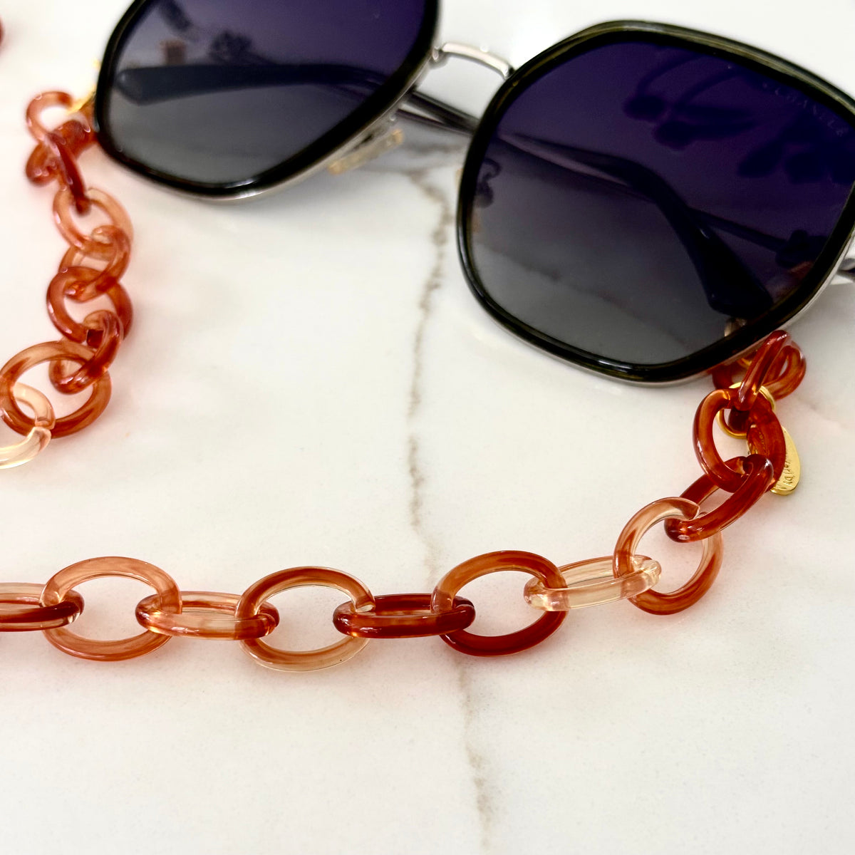 Bondi Glasses Chain Rust