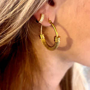 Bohemium Luxe Gold Hoop Earrings