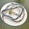 Infinity Wrap Bracelet, Silver Hues