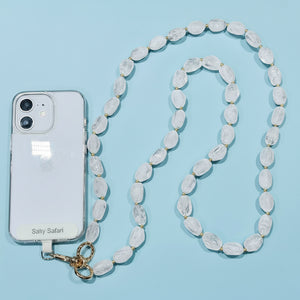 Portofino Cross Body Phone Strap - Shell