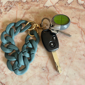 Santorini Key Ring / Phone Charm - Teal