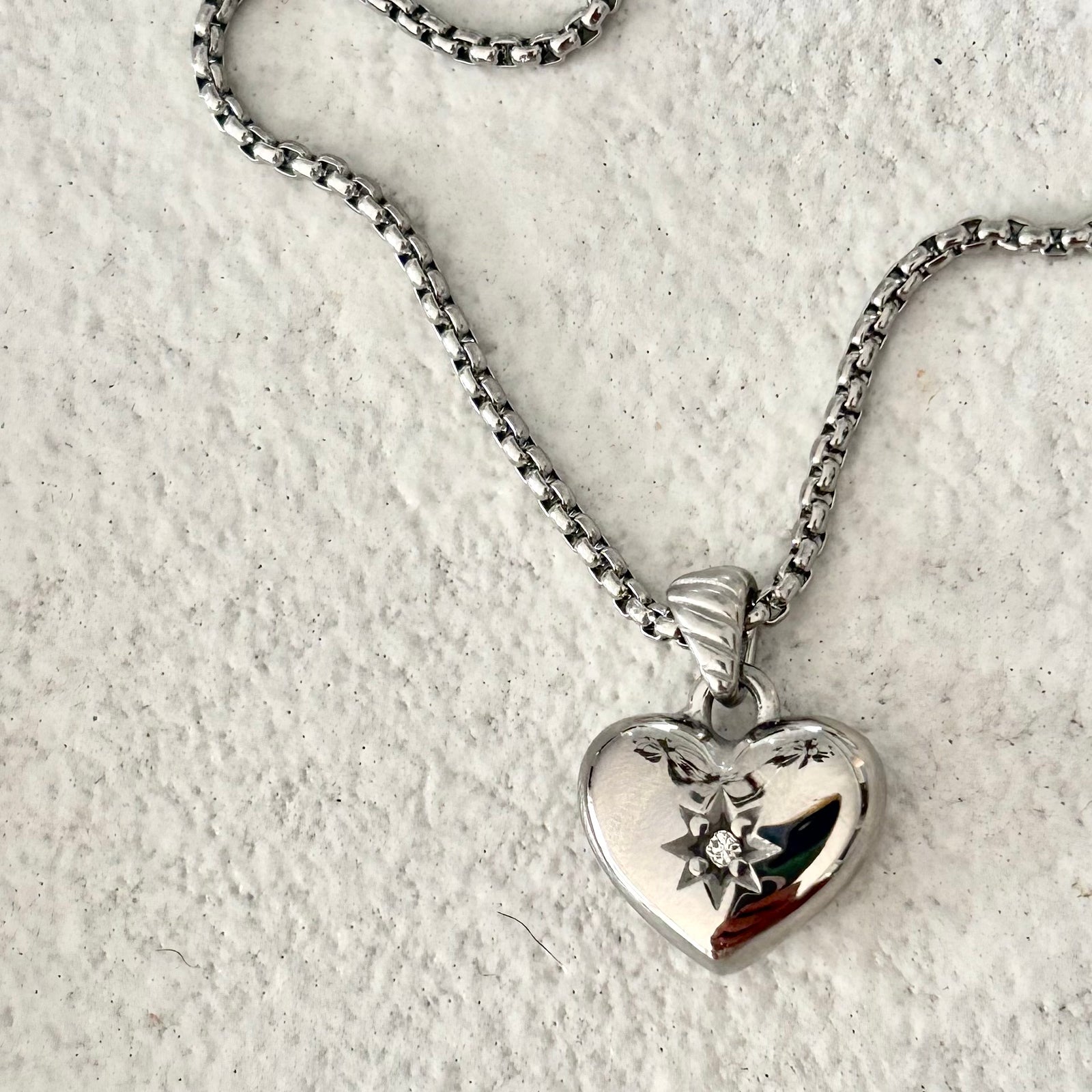 Kate Heart Necklace silver
