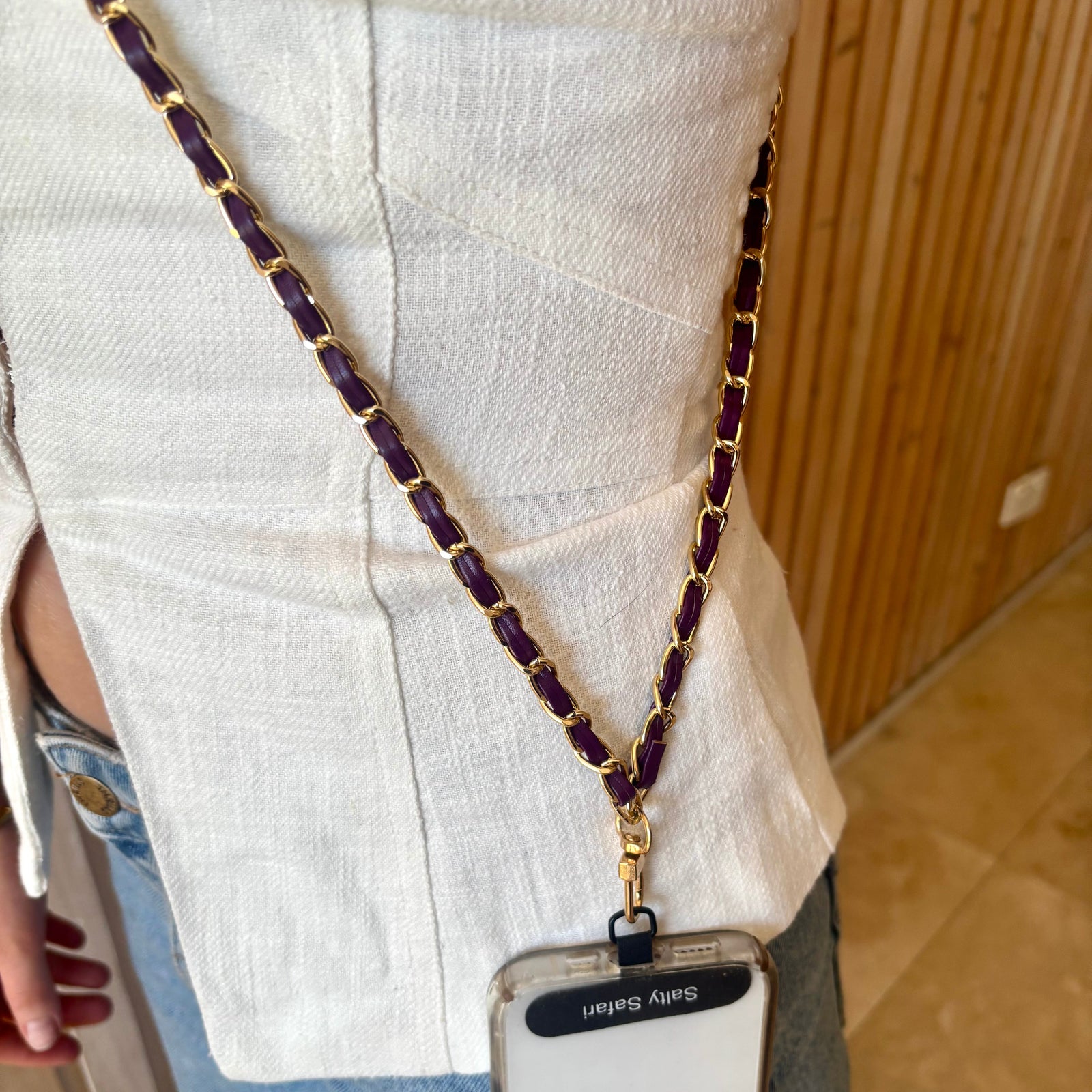 Coco Cross body phone strap - Shiraz