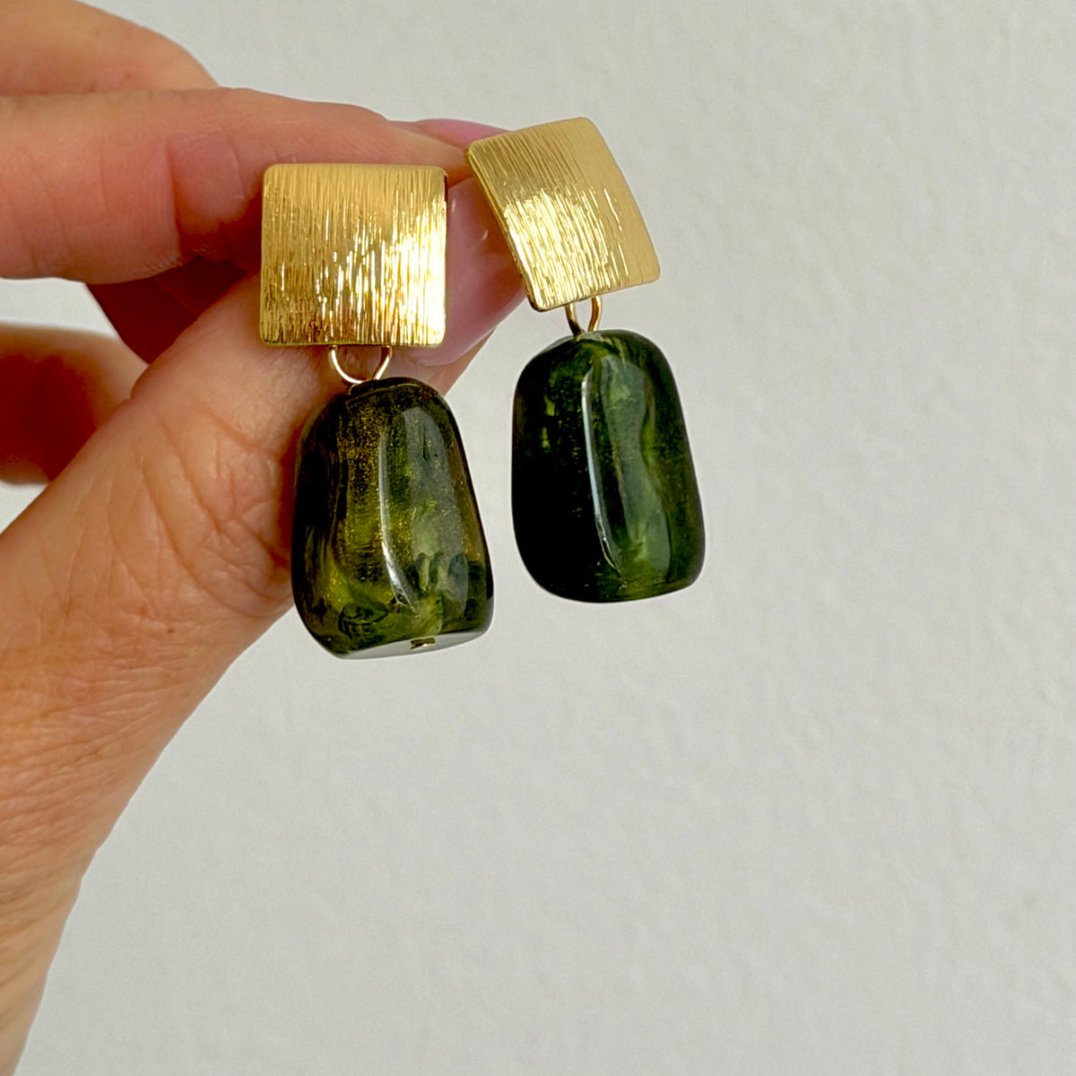 Indigo Earring Olive