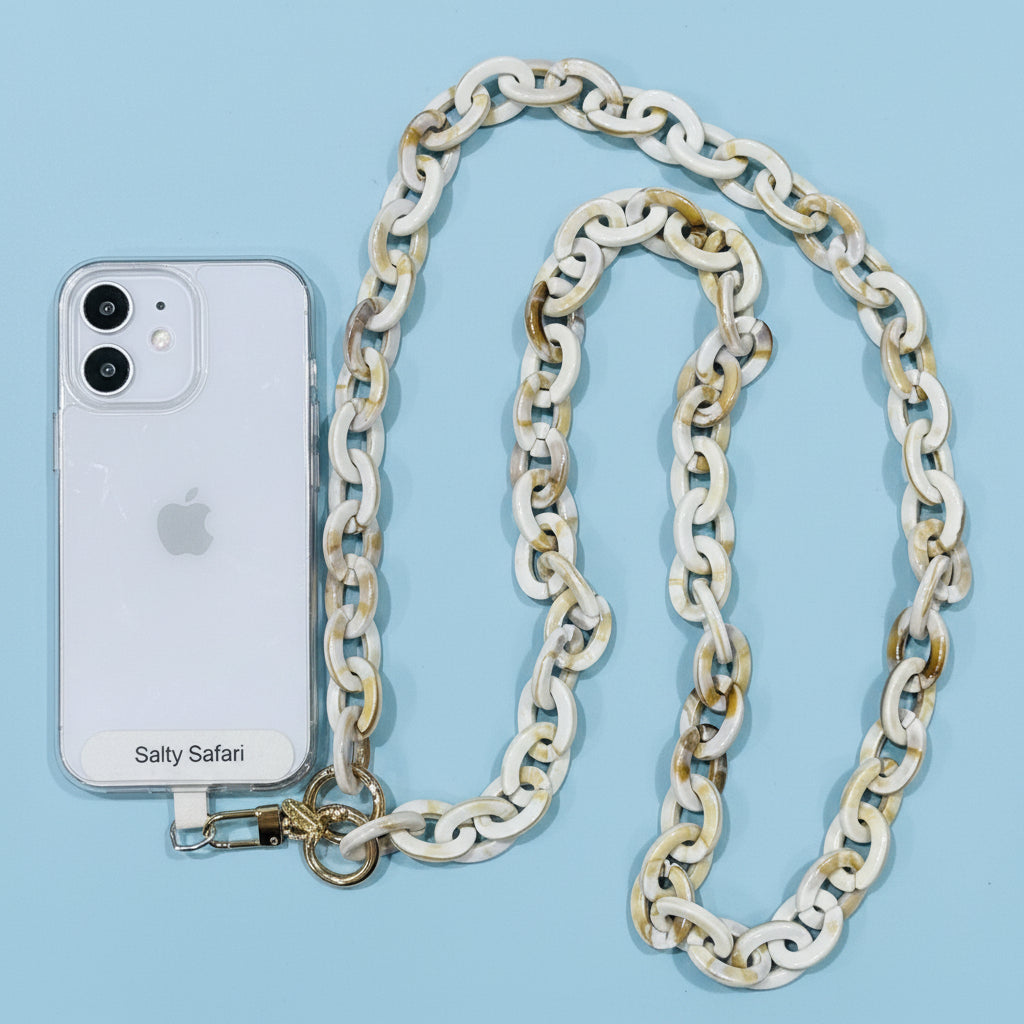 Cross body phone strap - Sand
