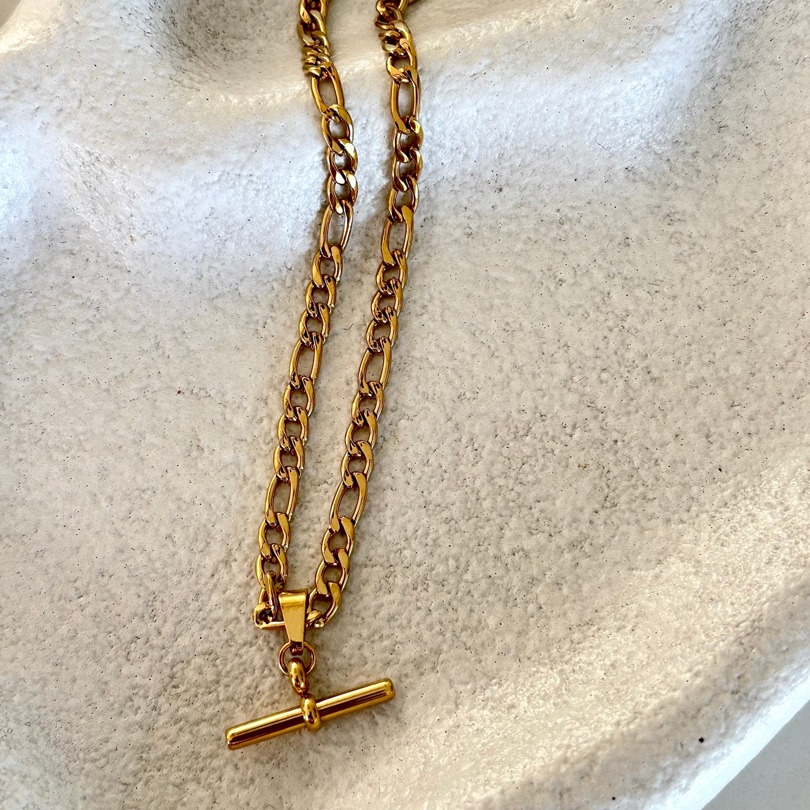 Fob Charm 18k Gold Necklace