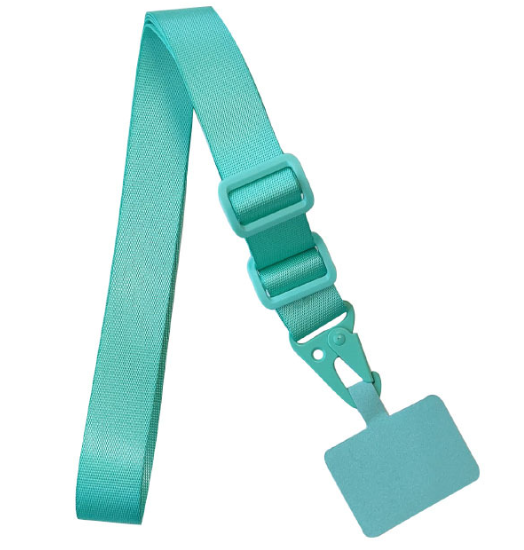 Canvas cross body phone strap - Turquoise
