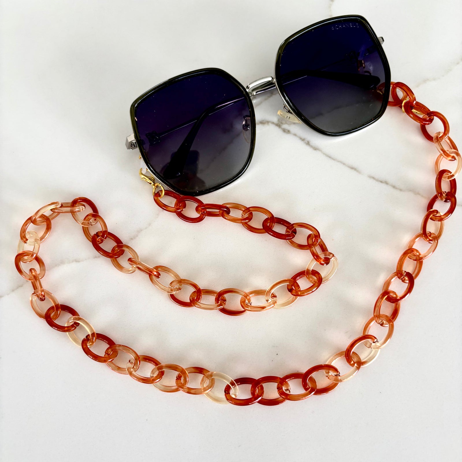 Bondi Glasses Chain Rust