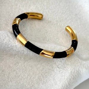 Manhattan Gold & Black Cuff