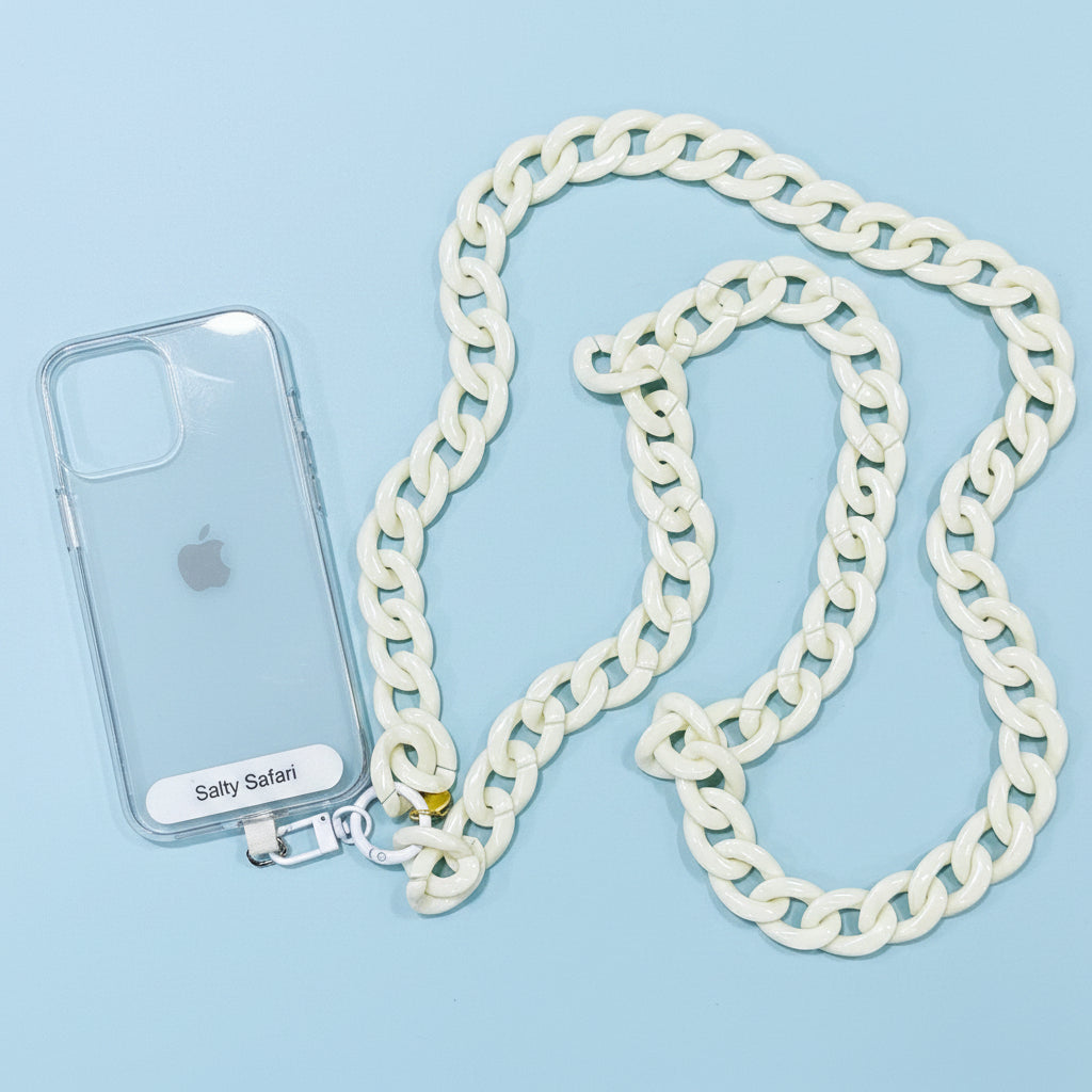 Cross body phone strap - Snow