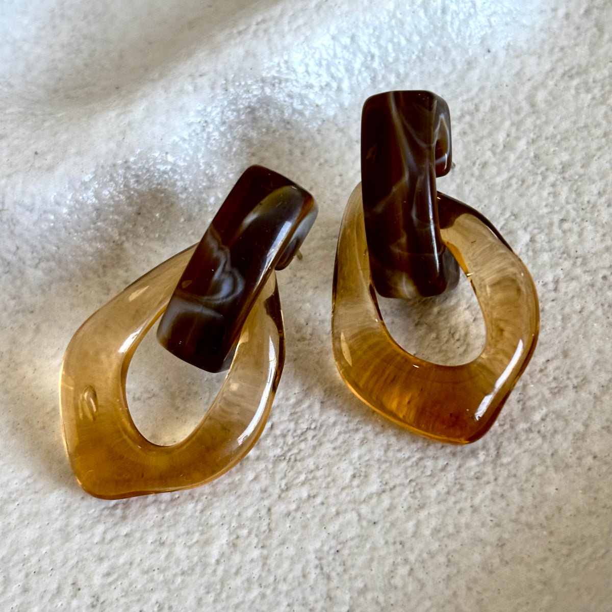 70s Retro Resin Earings
