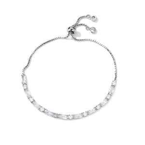 Zalia Tennis Bracelet Silver
