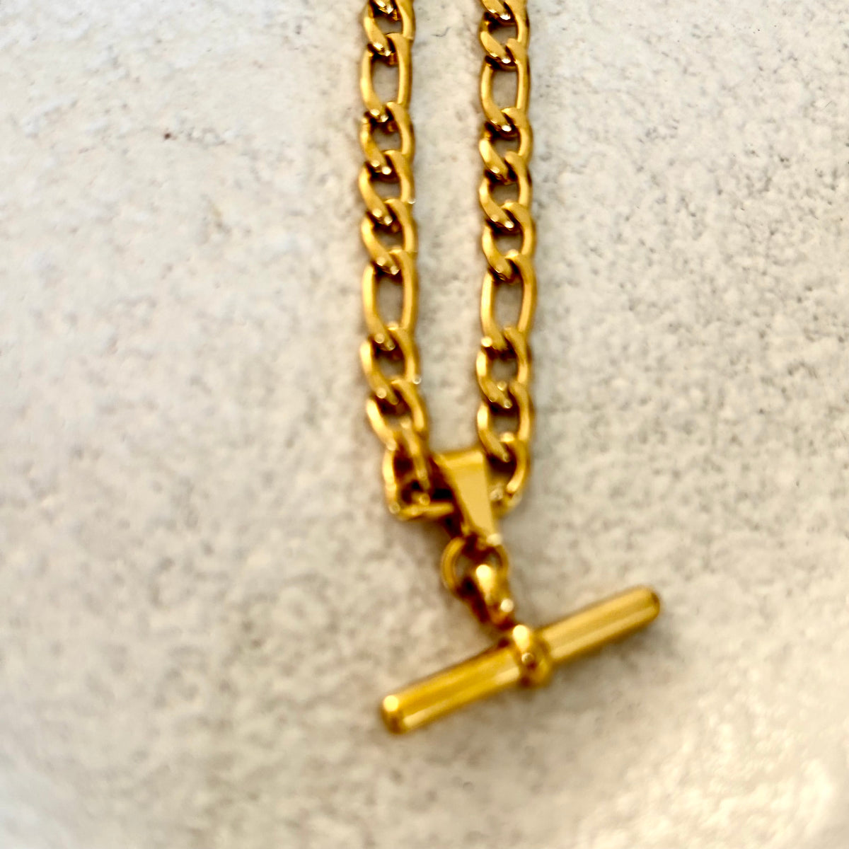 Fob Charm 18k Gold Necklace