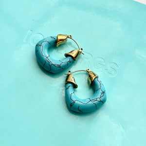 Bohemian Turquoise Drop Earrings