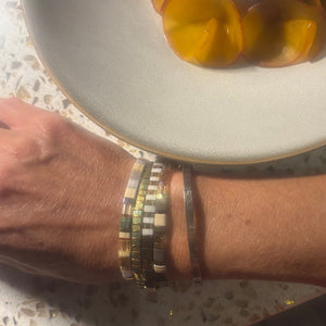 Ibiza Bracelet Cluster - Bronzed Stack