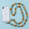 Cross body phone strap - Turquoise Chain