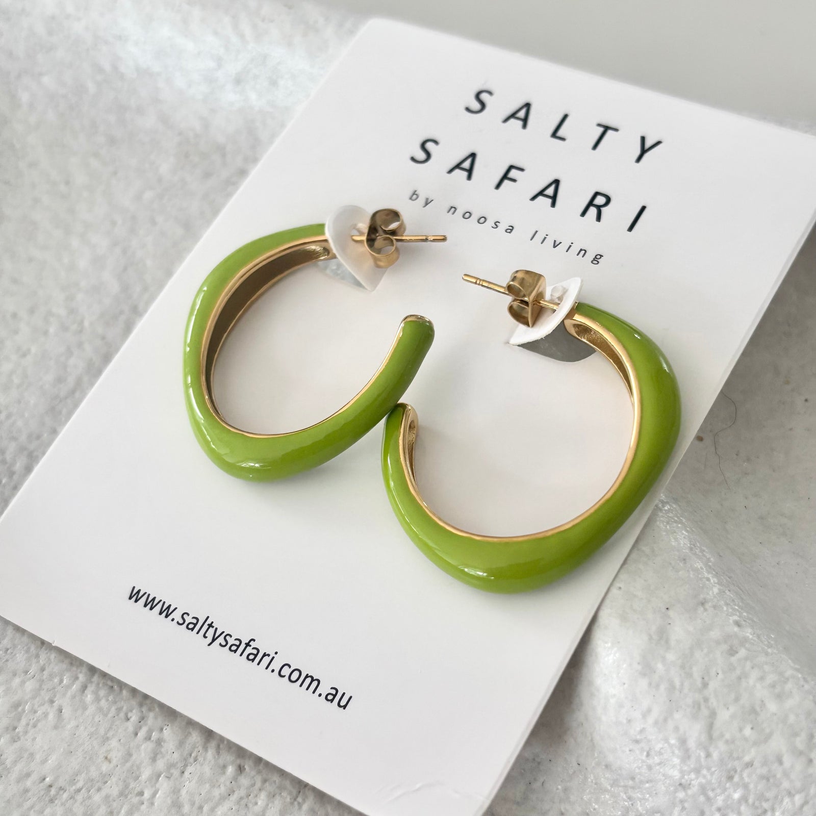 St Tropez Hoops - Lime