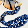 Navy Tortoise Shell - Sunglass chain